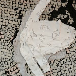 Carters lapneck long sleeve bodysuits (3 pack)